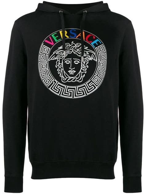 mens versace jumper|farfetch Versace hoodie.